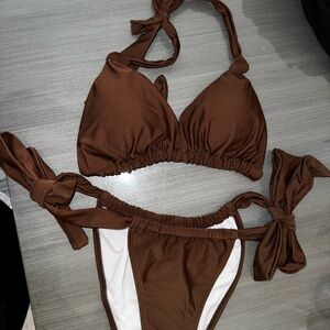 Brown Bikini Set
